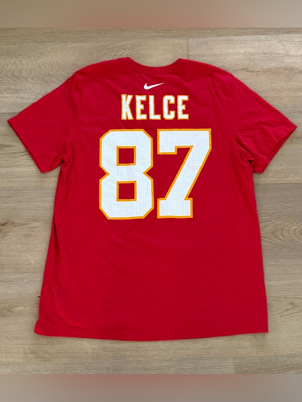 Nike Kansas City Chiefs Travis Kelce #87 Football Tee XL Red